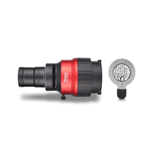 Simpex Gobo Condensor Kit 008 Bowens Mount Optical Snoot Kit with 24 Stainless Steel GOBOs & 4X Color Gels (Red/Yellow/Green/Blue), Multi-function Focus Ring, Premium Metal Construction