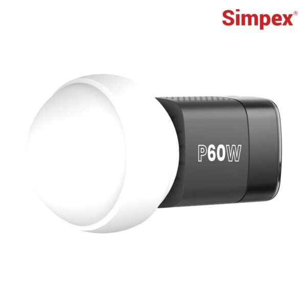 Simpex (P-60W) 60W Bi-Color Continuous LED Light with Reflector & Mini Bowen Mount a Unique Modern Meticulous Design to Cater to The Photographers Aesthetic idea for Professional Photography