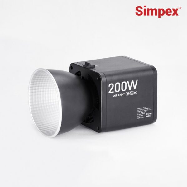 Simpex (SLB-200Bi) 200W Dual color continuous led light with built in battery, comes with reflector and a unique modern design to cater the photographers idea for professional photography