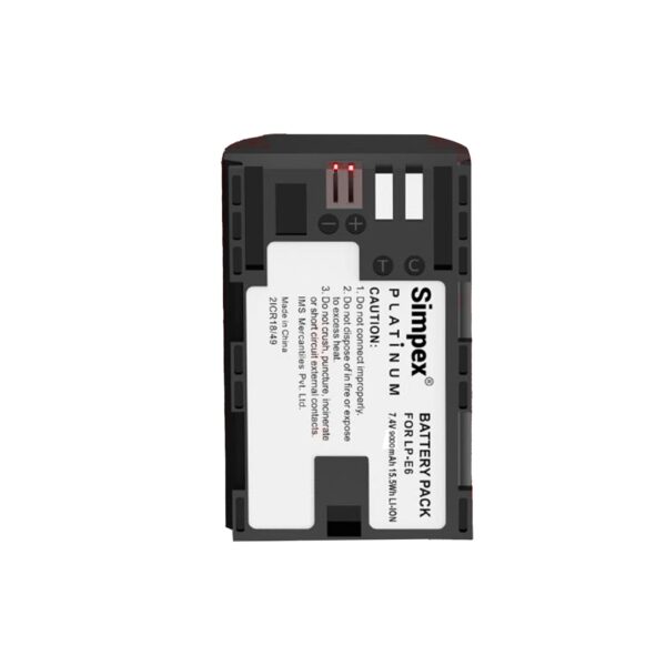 Simpex (LP-E6) Lithium-ion Rechargeable Battery for DSLR Camera