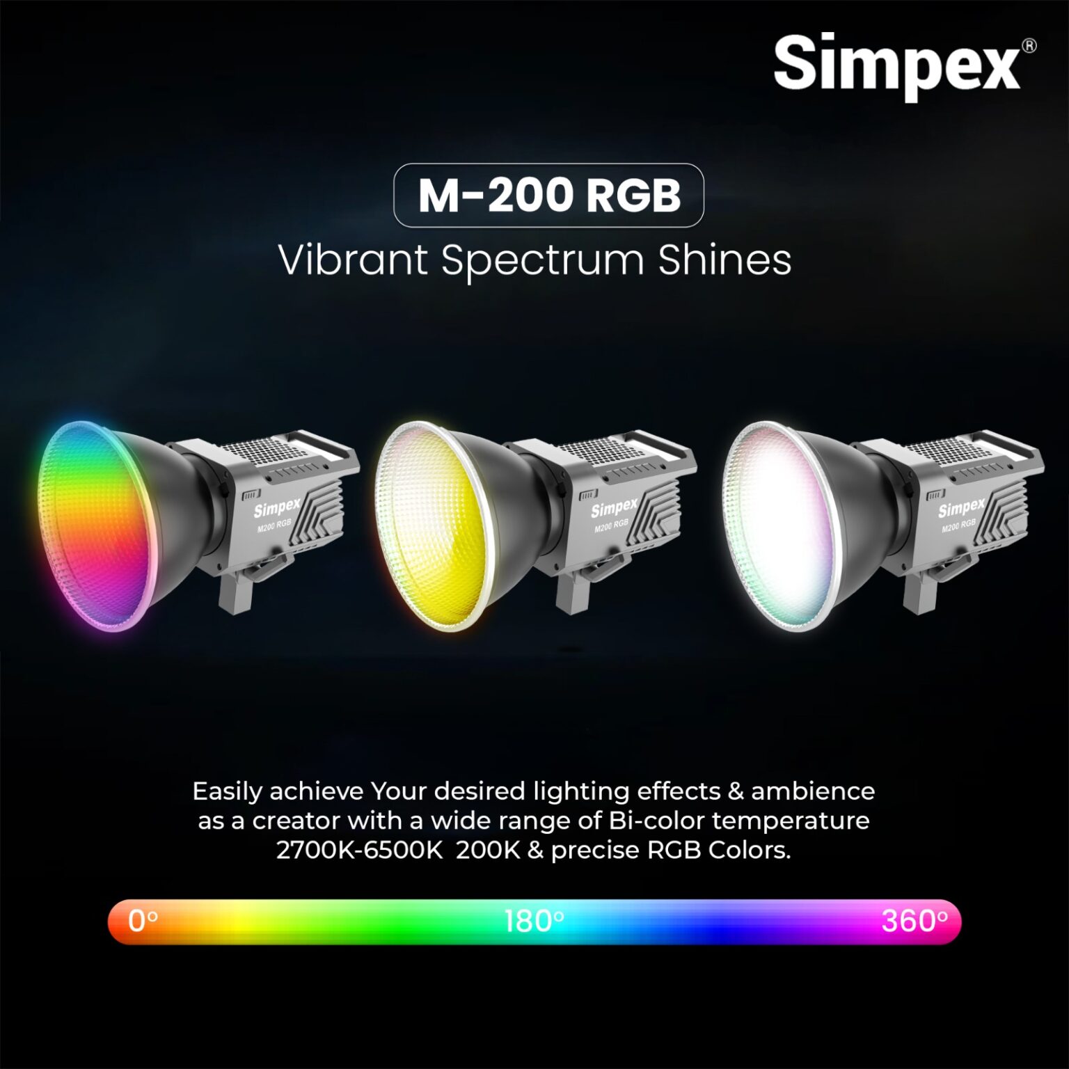 Bright Reliable M-200R RGB Continuous Light