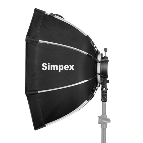 Simpex Octa 65 Min Lightweight & Portable Soft Box Comes with S2 Type Bracket & 2 Diffuser Sheets | Carrying Case | Compatible with All Flash Speedlights