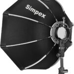 Simpex Octa 55 Min Lightweight & Portable Soft Box Comes with S2 Type Bracket & 2 Diffuser Sheets | Carrying Case | Compatible with All Flash Speedlights