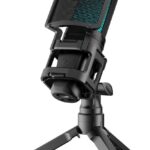 Simpex (SDM-001) Dynamic RGB USB Condenser Microphone for PC, RGB Condenser Computer Mic with Tripod Stand, Quick Mute, Gain Control, for Gaming, Streaming, Podcasting, Recording