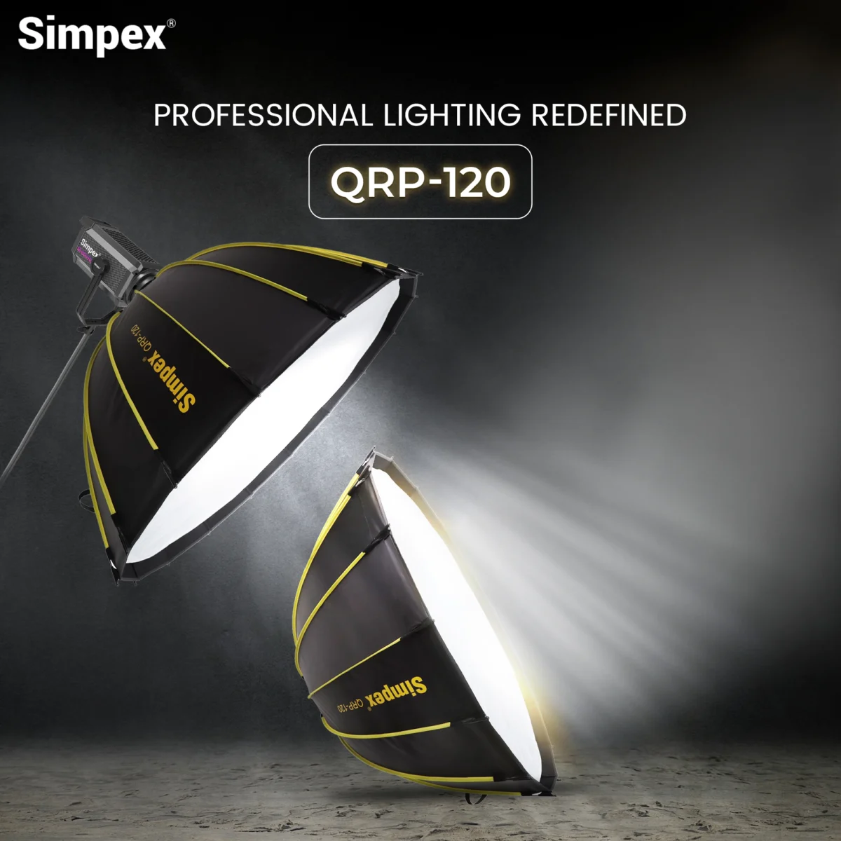 Simpex Torchlight Simpex QRP-120 Deep Octa Quick Release Parablic Softbox with honey comb ...