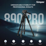 890 PRO platinum aluminum light weight tripod
