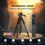 890 PRO platinum aluminum light weight tripod