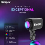 Simpex FC 150R compact size RGB LED video Light