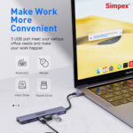 Metal 7 in 1 Type C USB Hub