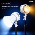 Simpex ML-360, Dual colour continuous LED light with 360W output, Bowens Mount, compact size and light weight design, for photography and professional video shoot - Image 5