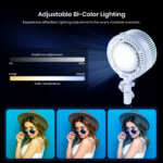 Simpex ML-360, Dual colour continuous LED light with 360W output, Bowens Mount, compact size and light weight design, for photography and professional video shoot - Image 6