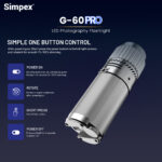 Simpex G-60 60W Professional LED Projection Light | High-Power Focusable Beam Light for Photography, Film & Video Production | Creative GOBO Projection & Cinematic Lighting - Image 3