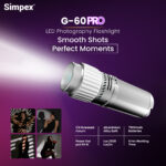 Simpex G-60 60W Professional LED Projection Light | High-Power Focusable Beam Light for Photography, Film & Video Production | Creative GOBO Projection & Cinematic Lighting - Image 4