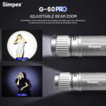 Simpex G-60 60W Professional LED Projection Light | High-Power Focusable Beam Light for Photography, Film & Video Production | Creative GOBO Projection & Cinematic Lighting - Image 8