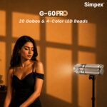 Simpex G-60 60W Professional LED Projection Light | High-Power Focusable Beam Light for Photography, Film & Video Production | Creative GOBO Projection & Cinematic Lighting - Image 2