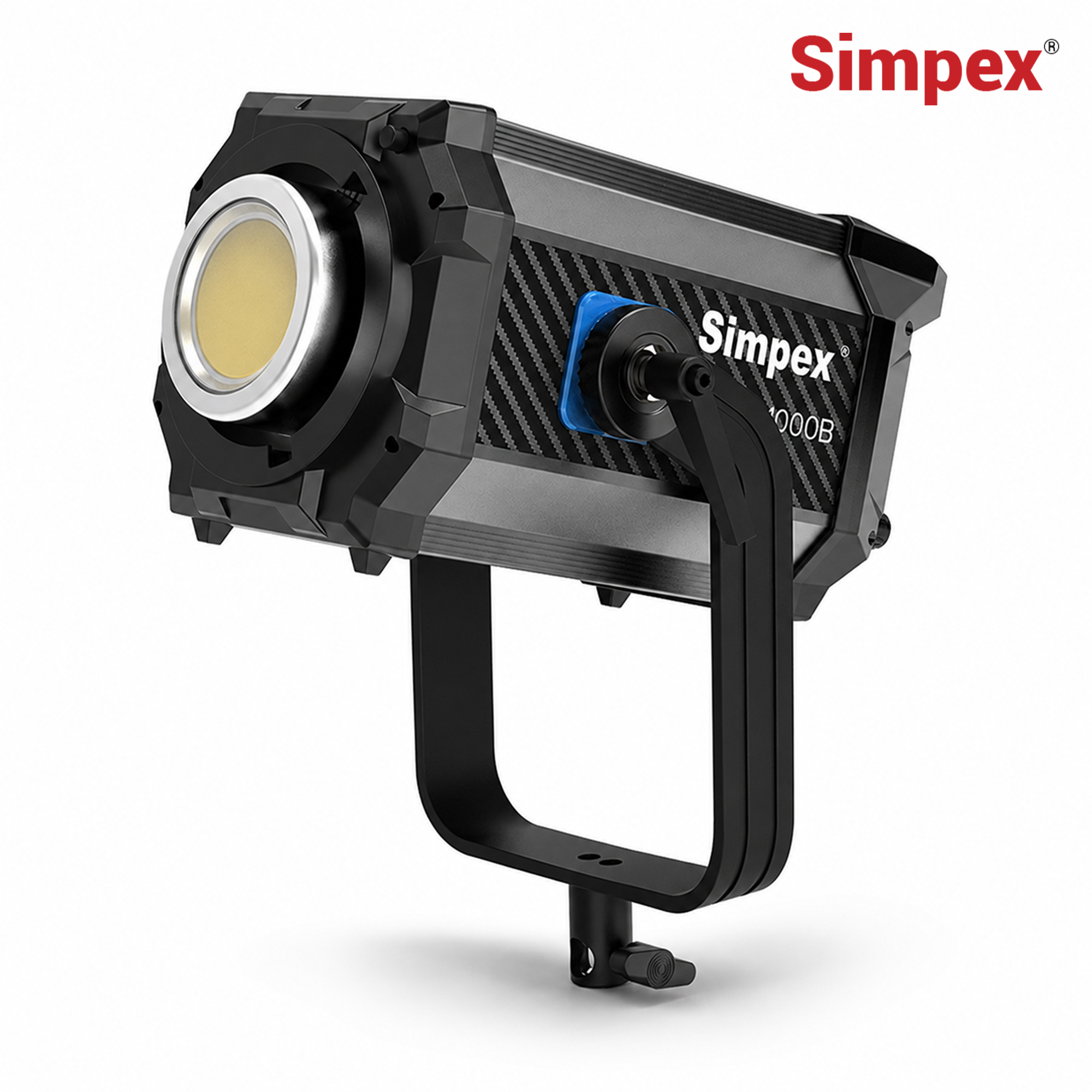 Front Image Simpex M-1000B, 1000W Bi-Color COB LED Video Light, 2700K-6500K, CRI 96, Professional Studio Lighting with Bowens Mount, App Control & DMX/RDM for Film, Photography & Video Production - Image 1