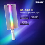 Simpex LC 540 III 65W RGB LED Stick Light with 6400mAh Battery, 360° HSI Colour Control, 14 Lighting Effects, Wireless App Control & Type-C Fast Charging - Image 2