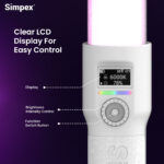 Simpex LC 540 III 65W RGB LED Stick Light with 6400mAh Battery, 360° HSI Colour Control, 14 Lighting Effects, Wireless App Control & Type-C Fast Charging - Image 4