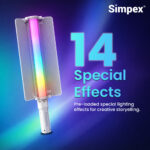 Simpex LC 540 III 65W RGB LED Stick Light with 6400mAh Battery, 360° HSI Colour Control, 14 Lighting Effects, Wireless App Control & Type-C Fast Charging - Image 5