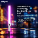 Simpex LC 540 III 65W RGB LED Stick Light with 6400mAh Battery, 360° HSI Colour Control, 14 Lighting Effects, Wireless App Control & Type-C Fast Charging - Image 6