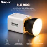 Simpex SLB 300Bi – 300W Professional Bi-Color COB LED Video Light with Built-in Battery | 2700K–6500K | Portable Studio & Outdoor Lighting - Image 2
