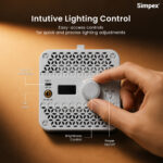 Simpex SLB 300Bi – 300W Professional Bi-Color COB LED Video Light with Built-in Battery | 2700K–6500K | Portable Studio & Outdoor Lighting - Image 6