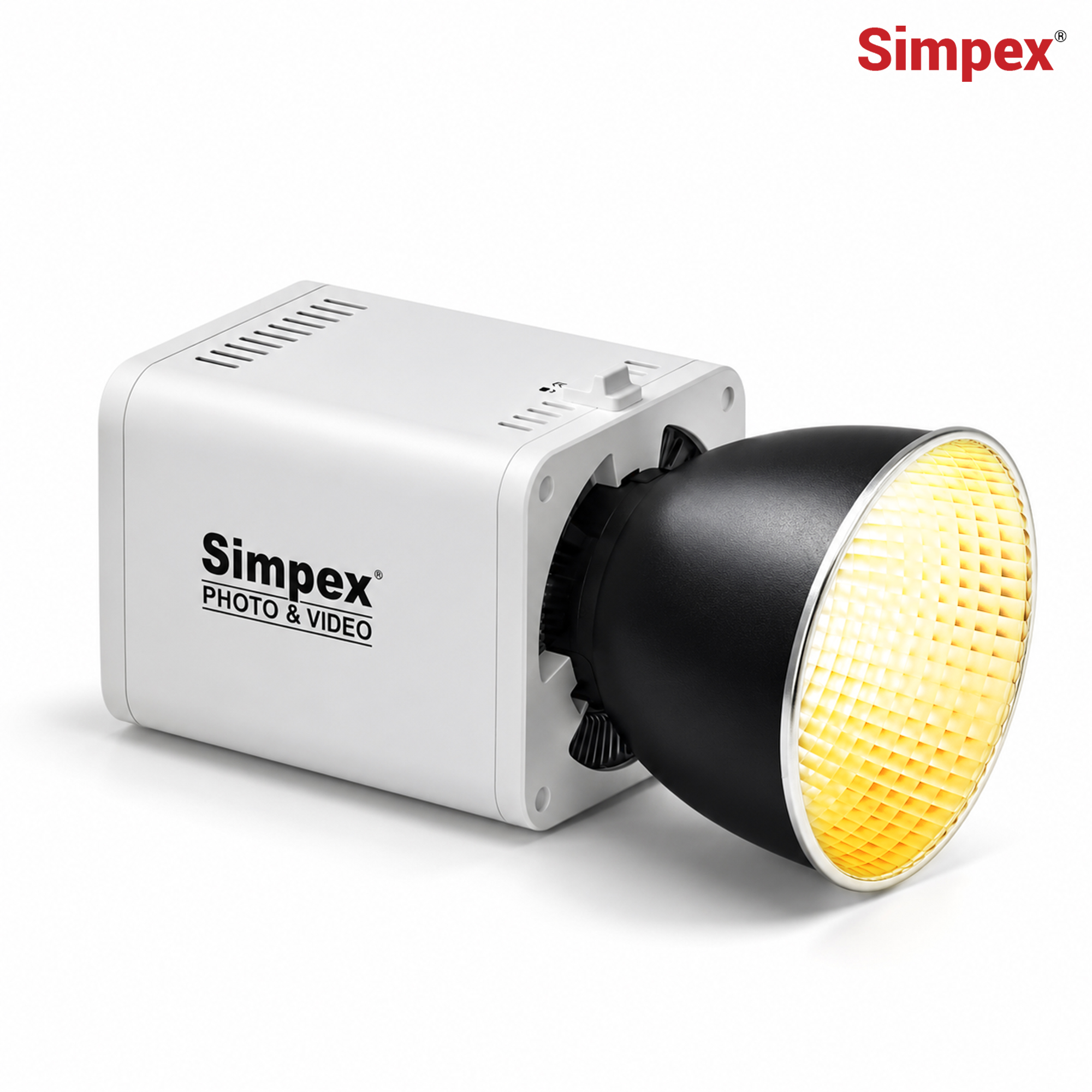 SLB-300 Bi front image.jpg Simpex SLB 300Bi – 300W Professional Bi-Color COB LED Video Light with Built-in Battery | 2700K–6500K | Portable Studio & Outdoor Lighting - Image 1